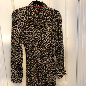 Tamara Mellon Leopard Print Romper